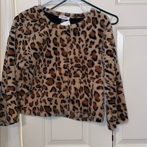 Calvin Klein faux fur jacket